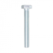 M10x70 Hex Setscrew DIN 933 Zinc Plated Gr.8.8 Pack 100