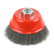 100mm (M14x0.3) Angle GrinderCrimped Steel Wire Cup Brush