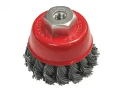 65mm (M14x0.5) Angle Grinder Twisted Knot Steel Wire Cup Brush