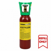 Hobbyweld Acetylene Original (Small) Cylinder UN 1001 Class 2.1 Refill