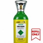 Hobbyweld Argon Plus (Medium) Cylinder UN 1006 Class 2.2 Refill