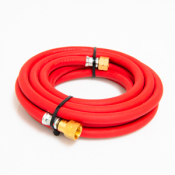 8mm Acetylene Fitted Hose 5Mtr 3/8inch Check Valve Red