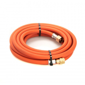 8mm Propane Fitted Hose 5Mtr 3/8inch Check Valve Orange