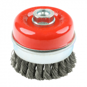 80mm (M14x0.5) Angle Grinder Twisted Knot Steel Wire Cup Brush