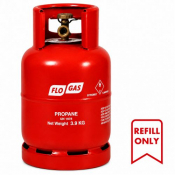 Flogas Propane 3.9Kg Cylinder Refill UN 1978 Class 2.1