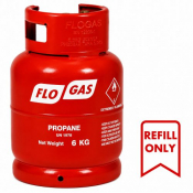 Flogas Propane 6Kg Cylinder Refill UN 1978 Class 2.1