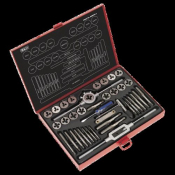 Tap & Die 40Pc Metric Set Split Dies Sealey