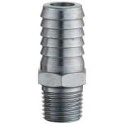 Male Hose Tail Connector, Male Thread BSP Tapered 1/4, HoseTail 12.7mm (1/2) i/d Hose