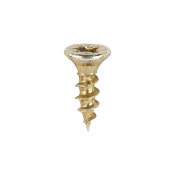 3.5x12 Pozi Countersunk Multi Purpose Screw Zinc & Yellow Plated Timco C2 Range Pack 200