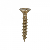 3.5x20 Pozi Countersunk Multi Purpose Screw Zinc & Yellow Plated Timco C2 Range Pack 200