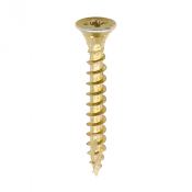 3.5x25 Pozi Countersunk Multi Purpose Screw Zinc & Yellow Plated Timco C2 Range Pack 2000