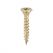 4.0x25 Pozi Countersunk Multi Purpose Screw Zinc & Yellow Plated Timco C2 Range Pack 1700