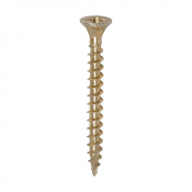 4.0x40 Pozi Countersunk Multi Purpose Screw Zinc & Yellow Plated Timco C2 Range Pack 1200