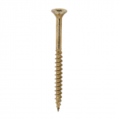 6.0x80 Torx Countersunk Multi Purpose Clamp Screw Zinc & Yellow Plated Timco C2 Range Pack 200