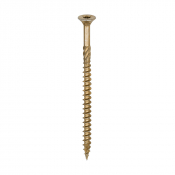 6.0x100 Torx Countersunk Multi Purpose Clamp Screw Zinc & Yellow Plated Timco C2 Range Pack 100