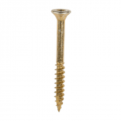 8.0x80 Torx Countersunk Multi Purpose Clamp Screw Zinc & Yellow Plated Timco C2 Range Pack 100