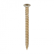 8.0x100 Torx Countersunk Multi Purpose Clamp Screw Zinc & Yellow Plated Timco C2 Range Pack 100