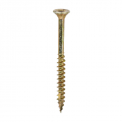 4.0x50 Torx Countersunk Multi Purpose Clamp Screw Zinc & Yellow Plated Timco C2 Range Pack 800