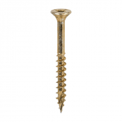 5.0x50 Torx Countersunk Multi Purpose Clamp Screw Zinc & Yellow Plated Timco C2 Range Pack 600