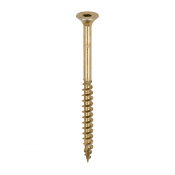 5.0x70 Torx Countersunk Multi Purpose Clamp Screw Zinc & Yellow Plated Timco C2 Range Pack 375