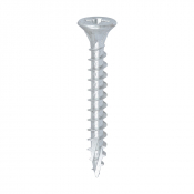 6.0x50 Pozi Countersunk External Multi Purpose Silver Screw Timco C2 Range Pack 200