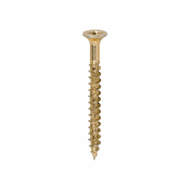 4.0x40 Pozi Countersunk Multi Purpose Screw Zinc & Yellow Plated Timco Velocity Range Pack 1200