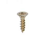 4.0x16 Pozi Countersunk Multi Purpose Screw Zinc & Yellow Plated Timco Classic Range Pack 200