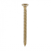 4.5x60 Pozi Countersunk Multi Purpose Screw Zinc & Yellow Plated Timco Classic Range Pack 200
