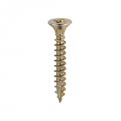 5.0x35 Pozi Countersunk Multi Purpose Screw Zinc & Yellow Plated Timco Classic Range Pack 200