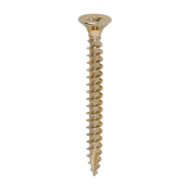 5.0x50 Pozi Countersunk Multi Purpose Screw Zinc & Yellow Plated Timco Classic Range Pack 200