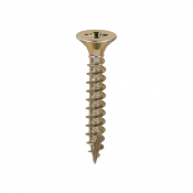 6.0x40 Pozi Countersunk Multi Purpose Screw Zinc & Yellow Plated Timco Classic Range Pack 200