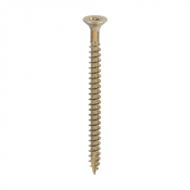 6.0x80 Pozi Countersunk Multi Purpose Screw Zinc & Yellow Plated Timco Classic Range Pack 200