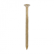 6.0x90 Pozi Countersunk Multi Purpose Screw Zinc & Yellow Plated Timco Classic Range Pack 100