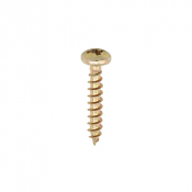 3.5x12 Pozi Pan Multi Purpose Screw Zinc & Yellow Plated Timco Classic Range Pack 200