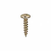 4.0x16 Pozi Pan Multi Purpose Screw Zinc & Yellow Plated Timco Classic Range Pack 200