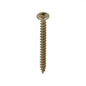 5.0x50 Pozi Pan Multi Purpose Screw Zinc & Yellow Plated Timco Classic Range Pack 200