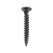 4.0x30 Pozi Countersunk Multi Purpose Black Screw Timco Classic Range Pack 2