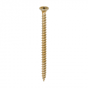 4.5x70 Pozi Countersunk Chipboard Screw Zinc & Yellow Plated Timco Solo Range Pack 200