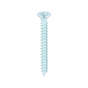 No4x1 Pozi Countersunk Twin Threaded Woodscrew Zinc Plated Pack 200
