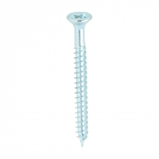 No6x11/2 Pozi Countersunk Twin Threaded Woodscrew Zinc Plated Pack 200