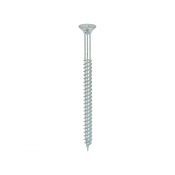 No6x2 Pozi Countersunk Twin Threaded Woodscrew Zinc Plated Pack 200