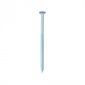 No8x3 Pozi Countersunk Twin Threaded Woodscrew Zinc Plated Pack 200