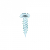 No8x5/8 Pozi Round Twin Threaded Woodscrew Zinc Plated Pack 200