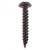 No6x3/4 Pozi Round Woodscrew BLACKJAX Pack 200