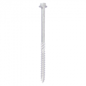 8.0x100 Hex Countersunk Timber Screw Silver Pack 10