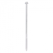 10.0x160 Hex Countersunk Timber Screw Silver Pack 10