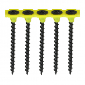 3.5x50 Collated Coarse Phillips Bugle Drywall Screw Black Pack 1000