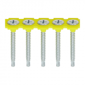 3.5x35 Collated Self Drilling & Self Tapping Phillips Bugle Drywall Screw Zinc Plated Pack 1000