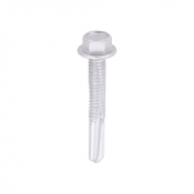 5.5x38 Hex Metal to Heavy Section Steel S/D Exterior Screw Steel/Silver Pack 100