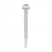 5.5x65 Hex Metal to Heavy Section Steel S/D Exterior Screw Steel/Silver Pack 100
